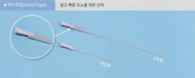 165mm Hard Type ( Transparent ) GREENEE Intermittent Catheter